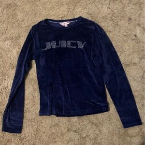 Juicy Couture Navy Long Sleeve Shirt and pants set